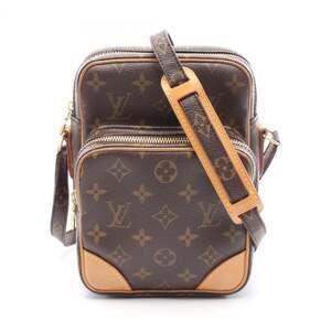 LOUIS VUITTON Brown Monogram Leather Shoulder Bag
